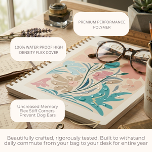Load image into Gallery viewer, 2026–2027 Teacher Planner – NEW Floral Cover | Academic Year Lesson Plan Book for Teachers | July 2026–June 2027 | Monthly &amp; Weekly Planning, Stickers, Pocket &amp; Snap‑In Bookmark
