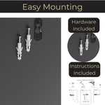 Load image into Gallery viewer, Mail Organizer Wall Mounted - Grey Wood Wall Mount Mail Holder Modern Key Holder
