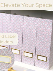 Load image into Gallery viewer, Foldable Magazine File Holder Set of 4 with Moroccan Tile Design – Decorative Cardboard Magazine Organizer for Home, Office &amp; Dorm Room