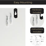 Load image into Gallery viewer, Mail Organizer Wall Mounted - White Wooden Mail Holder for Wall - Key Hanger
