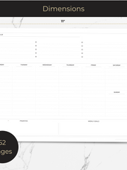 Load image into Gallery viewer, Weekly Planner Notepad – Undated Planner Pad with 52 Tear-Off Sheets – Beautiful To-Do List Notepad for Goals, Priorities, and Tracking