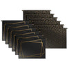 Set of 12 Geometric Black Gold Hanging File Folders Letter Size, Cute Hanging Folders for Filing Cabinet and Hanging File System, Filing Cabinet Folders, Decorative Hanging Filing folders with tabs