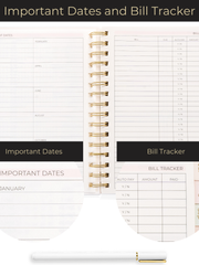 Load image into Gallery viewer, Small Planner 2024-2025 Daily Weekly Monthly Planners 2024-2025 for Women - 18 Month Planner 2024-2025 - Mom, Work, School Calendar Planner 6&quot; x 9&quot; Appointment Book with 212 Stickers and Bookmark
