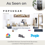 Load image into Gallery viewer, Black and White Striped Foldable File Storage Box with Lid, Gold Accents, and Black Metal Rods - Stylish and Functional File Organizer for Letter and Legal-Size Hanging File Folders - Office Storage
