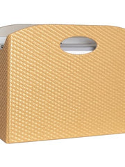Load image into Gallery viewer, Gold Magazine Basket, PVC Leather Decorative Magazine Holder
