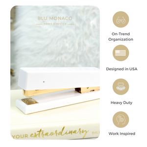 White and Gold Stapler