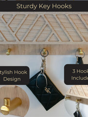 Load image into Gallery viewer, Mail Organizer Wall Mounted - Wooden Mail Holder for Keys Holder on Wall
