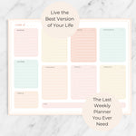 Load image into Gallery viewer, Pastel Border Weekly Planner Notepad – Weekly To-Do List with 52 Tear-Off Sheets – Soft Pastel Weekly Planner Pad with Calendar, Goals, and Priorities
