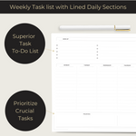 Load image into Gallery viewer, Weekly Planner Notepad – Undated Planner Pad with 52 Tear-Off Sheets – Beautiful To-Do List Notepad for Goals, Priorities, and Tracking
