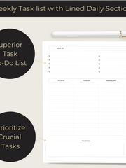 Load image into Gallery viewer, Weekly Planner Notepad – Undated Planner Pad with 52 Tear-Off Sheets – Beautiful To-Do List Notepad for Goals, Priorities, and Tracking