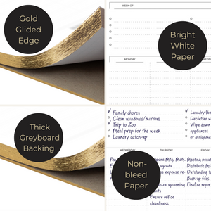 Weekly Planner Notepad – Undated Planner Pad with 52 Tear-Off Sheets – Beautiful To-Do List Notepad for Goals, Priorities, and Tracking