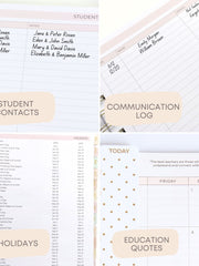 Load image into Gallery viewer, Blu Monaco Teacher Planner 2025-2026 Academic Year - Colorful Tree Design, 8.5&quot; x 11&quot; Weekly &amp; Monthly Lesson Planner, Spiral Bound, 215 Stickers, Bookmark, July 2025-2026
