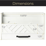 Load image into Gallery viewer, White Wooden Mail Organizer with Drawer
