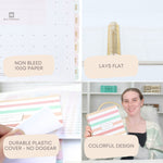 Load image into Gallery viewer, Blu Monaco Teacher Planner 2025-2026 Academic Year - Pastel Stripes, 8.5” x 11” Weekly &amp; Monthly School Lesson Planner Book for Teachers, Spiral Bound, 215 Stickers, Bookmark, July 25-26
