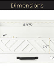 Load image into Gallery viewer, White Wooden Mail Organizer with Drawer
