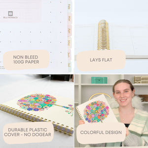 Load image into Gallery viewer, Blu Monaco Teacher Planner 2025-2026 Academic Year - Colorful Tree Design, 8.5" x 11" Weekly &amp; Monthly Lesson Planner, Spiral Bound, 215 Stickers, Bookmark, July 2025-2026
