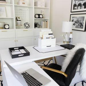 Load image into Gallery viewer, White Wooden Mail Organizer - 3 Tier - Decorative Inbox - Letter Sorter
