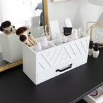 Load image into Gallery viewer, White Wooden Pen Organizer - Pencil Organizer
