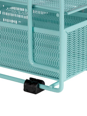 Load image into Gallery viewer, Fontvieille Desk Organizer with File Sorters and Drawer - Aqua
