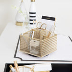 Load image into Gallery viewer, Gold Rotating Pen Cup - Pencil Cup
