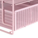 Load image into Gallery viewer, Fontvieille Desk Organizer with File Sorters and Drawer - Pink

