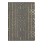 Load image into Gallery viewer, One (1) Decorative Notebook - Dark Grey or Cream with Gold Foil

