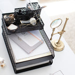 Load image into Gallery viewer, Riviera 6 Piece Black Interlocking Desk Organizer Set
