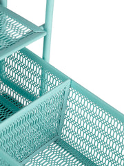 Load image into Gallery viewer, Fontvieille Desk Organizer with File Sorters and Drawer - Aqua
