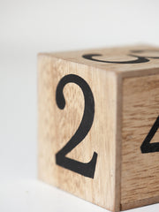 Load image into Gallery viewer, Wooden Mail Organizer Desktop with Block Calendar – Mail Sorter Countertop Organizer – Desk Decorations for Women Office - Blu Monaco
