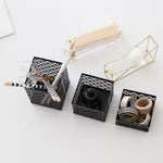 Load image into Gallery viewer, Riviera 6 Piece Black Interlocking Desk Organizer Set
