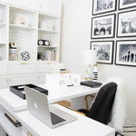 Load image into Gallery viewer, White Wooden Office Supplies Organizer
