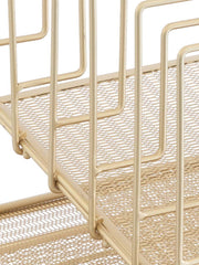 Load image into Gallery viewer, Gold Desk Organizer with File sorters and Drawer
