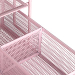Load image into Gallery viewer, Fontvieille Desk Organizer with File Sorters and Drawer - Pink
