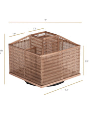 Load image into Gallery viewer, Rose Gold Rotating Pen Cup - Pencil Cup
