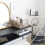 Load image into Gallery viewer, Gold Desk Organizer with Drawer
