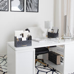 Load image into Gallery viewer, Grey Mail Organizer - Desktop Mail Holder with Drawer by Blu Monaco
