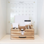 Load image into Gallery viewer, BLU MONACO Wooden Office Supplies Organizer
