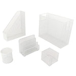 Load image into Gallery viewer, Fontvieille 5 Piece White Desk Organizer Set with Desktop Hanging File Organizer
