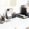 Riviera 6 Piece Black Desk Organizer Set