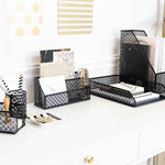 Load image into Gallery viewer, Riviera 6 Piece Black Desk Organizer Set
