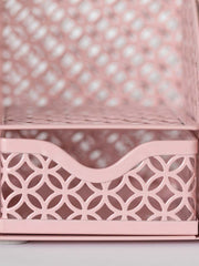 Load image into Gallery viewer, Riviera Designer Metal Desk Organizer with Drawer - Pink
