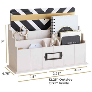 Load image into Gallery viewer, Light Pink Wooden Mail Organizer - 3 Tier
