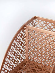 Load image into Gallery viewer, Riviera Designer Metal Desk Organizer with Drawer - Rose Gold
