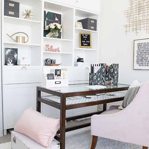 Load image into Gallery viewer, Light Pink Wooden Mail Organizer - 3 Tier
