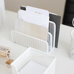 Load image into Gallery viewer, Fontvieille 5 Piece White Desk Organizer Set with Desktop Hanging File Organizer
