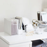 Load image into Gallery viewer, Fontvieille 5 Piece White Desk Organizer Set with Desktop Hanging File Organizer
