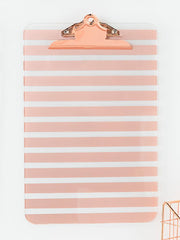 Load image into Gallery viewer, Decorative Set of 4 Rose Gold Clipboards
