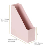 Load image into Gallery viewer, Foldable Magazine File Holder with Gold Label Holder - Set of 6 - Pink
