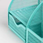 Load image into Gallery viewer, Fontvieille Unique Metal Aqua Desk Organizer with Drawer

