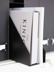 Load image into Gallery viewer, Foldable Magazine File Holder with Leather Label Holder - Set of 6 - Black
